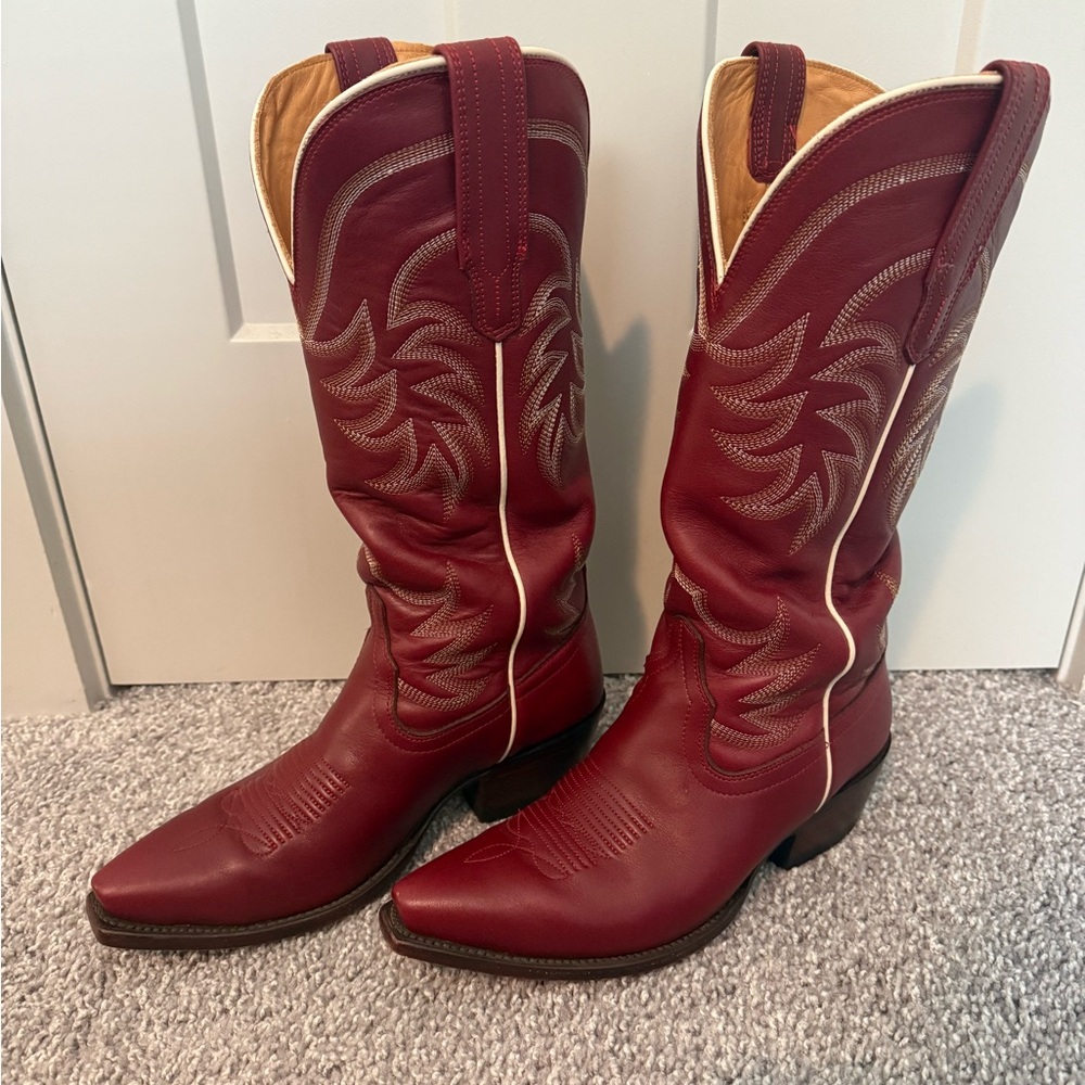 Tecovas Annie Scarlet Western Boots - Picture 1 of 11